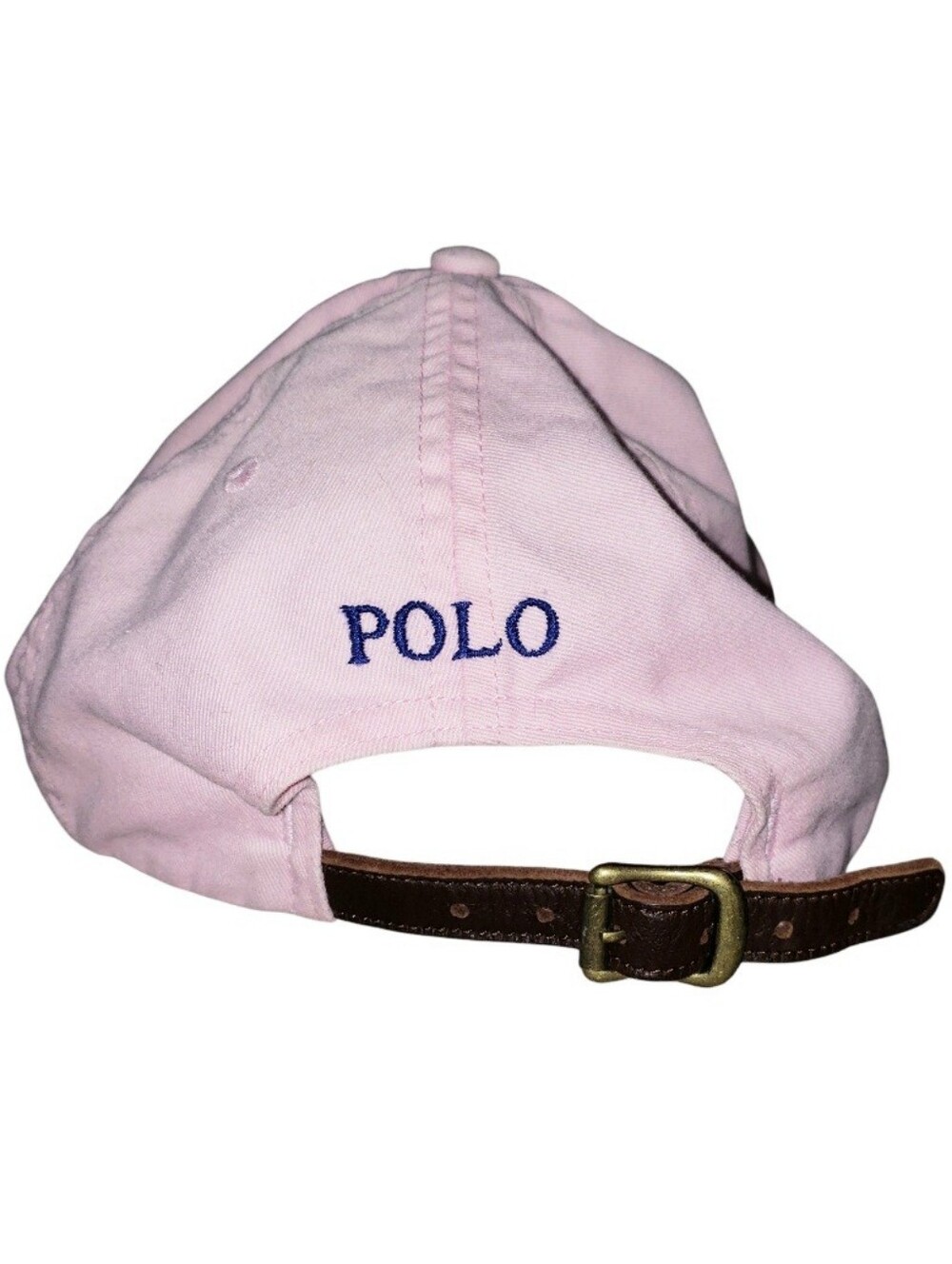 Vintage 90s Polo Ralph Lauren Pony Logo Pink Baseball Cap - Picture 4 of 7
